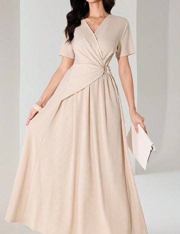 Rochie lunga SHEIN, crem