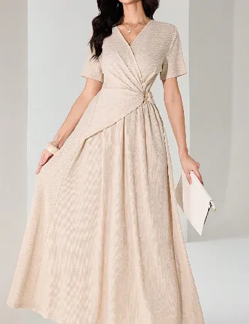 Rochie lunga SHEIN, crem