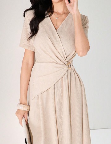 Rochie lunga SHEIN, crem