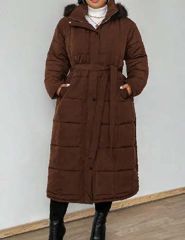 Geaca SHEIN CURVE, maro