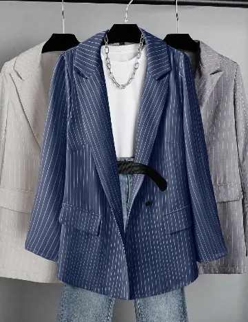 Sacou SHEIN CURVE, bleumarin