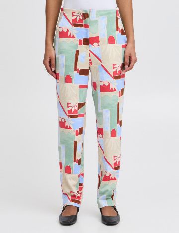 Pantaloni Ichi, mix culori