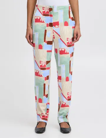 Pantaloni Ichi, mix culori