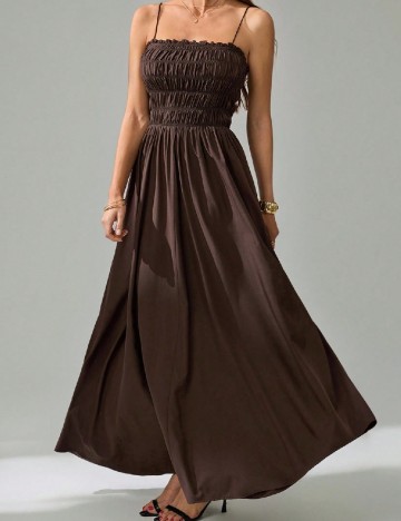 Rochie lunga SHEIN, maro
