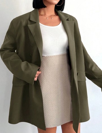 Sacou Oversize SHEIN, verde