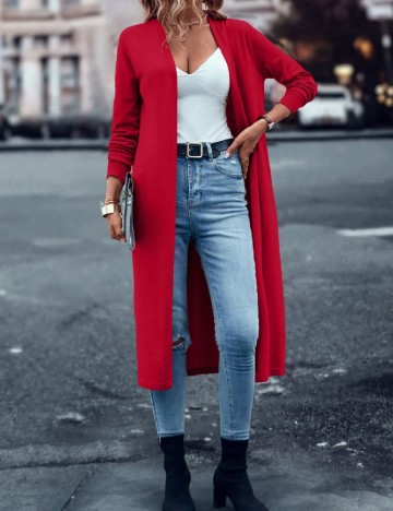 Cardigan SHEIN, rosu