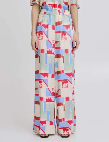 Pantaloni Ichi, mix culori