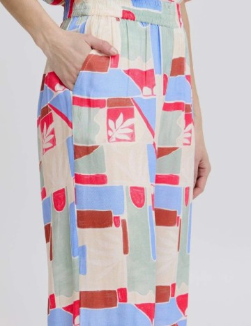 Pantaloni Ichi, mix culori