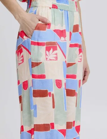 Pantaloni Ichi, mix culori