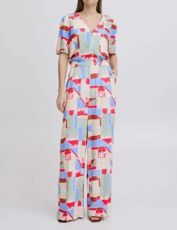 Pantaloni Ichi, mix culori