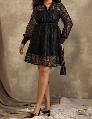 Rochie scurta SHEIN CURVE, negru