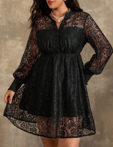 Rochie scurta SHEIN CURVE, negru