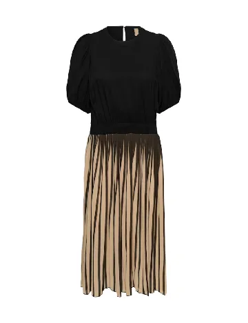 Rochie medie Culture, negru/crem