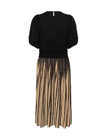 Rochie medie Culture, negru/crem