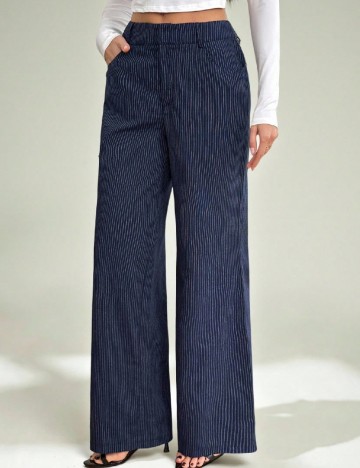 Pantaloni SHEIN, bleumarin