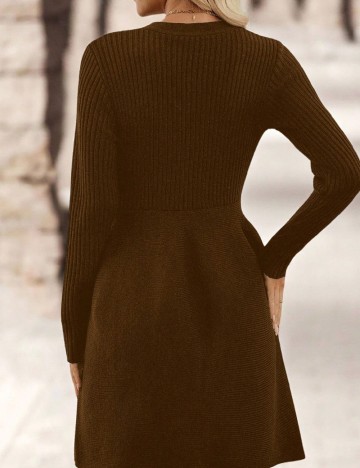 Rochie scurta SHEIN, kaki