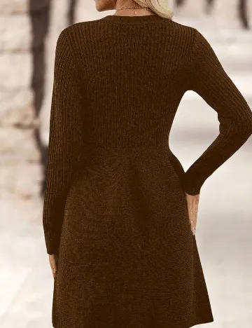 Rochie scurta SHEIN, kaki