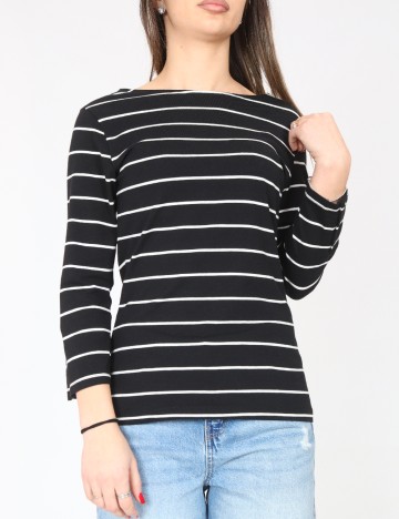 Bluza C&A, negru/alb