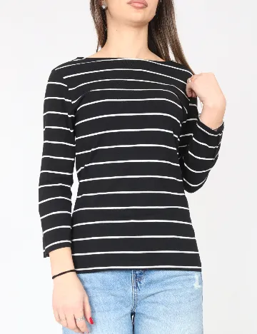 Bluza C&A, negru/alb