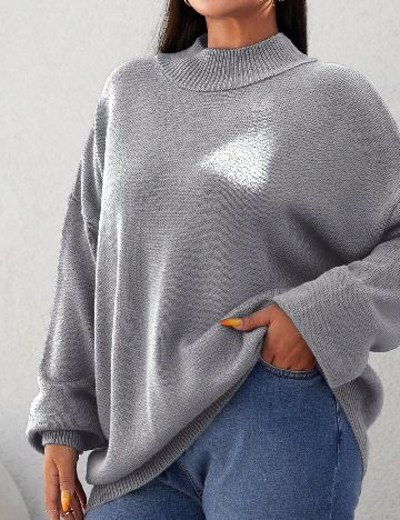 Bluza SHEIN CURVE, gri