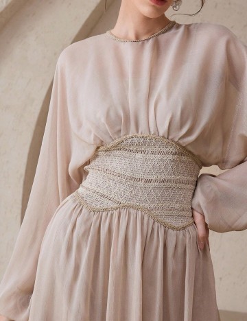 Rochie medie SHEIN, crem