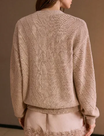 Cardigan MOTF, maro deschis