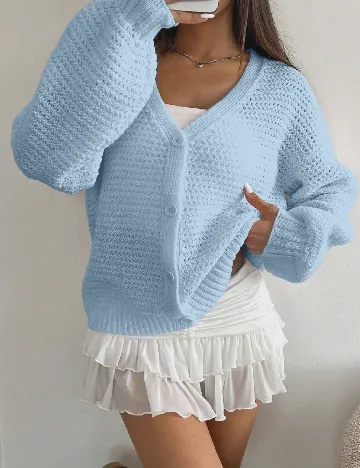 Cardigan SHEIN, albastru