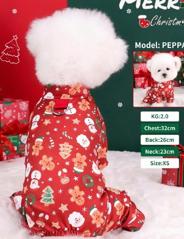 Haina pentru caini SHEIN, rosu