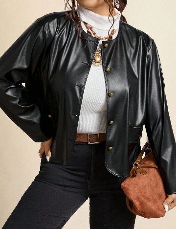 Jacheta SHEIN CURVE, negru