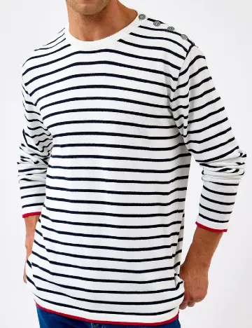 Bluza Kronstadt, alb/negru