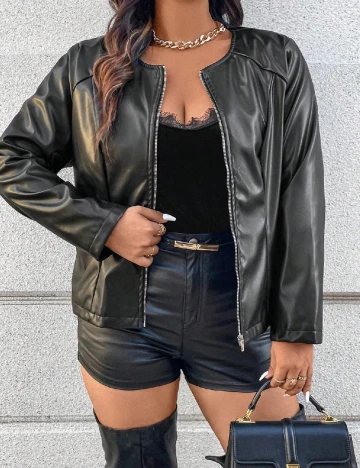 Jacheta SHEIN CURVE, negru