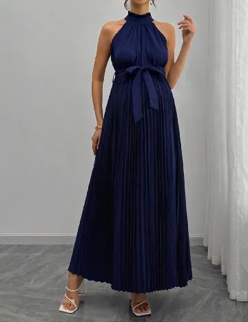 Rochie lunga SHEIN Maternity, bleumarin