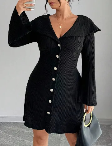 Rochie scurta SHEIN CURVE, negru