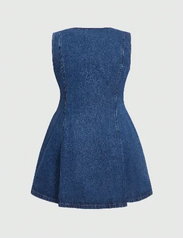 Rochie scurta SHEIN CURVE, albastru