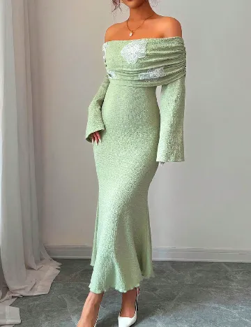 Rochie lunga SHEIN, verde