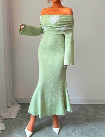 Rochie lunga SHEIN, verde