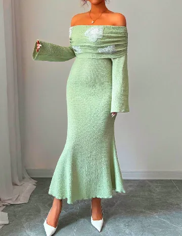 Rochie lunga SHEIN, verde