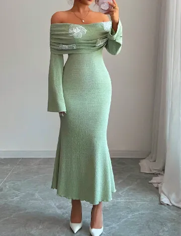 Rochie lunga SHEIN, verde