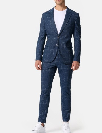 Pantaloni Jeff Urban Tailoring, bleumarin