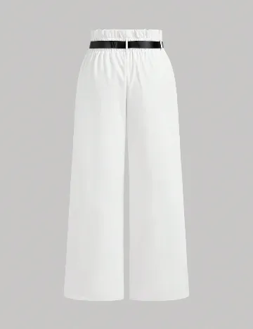 Pantaloni SHEIN CURVE, alb