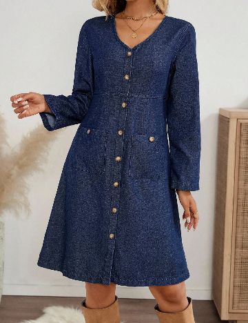 Rochie scurta SHEIN, bleumarin