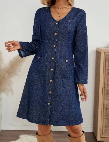 Rochie scurta SHEIN, bleumarin