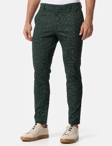 Pantaloni Jeff Urban Tailoring, verde inchis