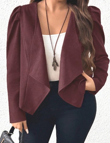 Blazer SHEIN CURVE, visiniu