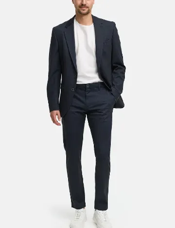 Pantaloni Jeff Urban Tailoring, bleumarin