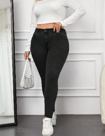 Blugi SHEIN CURVE, negru