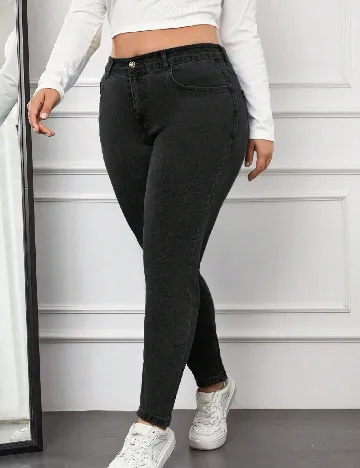 Blugi SHEIN CURVE, negru