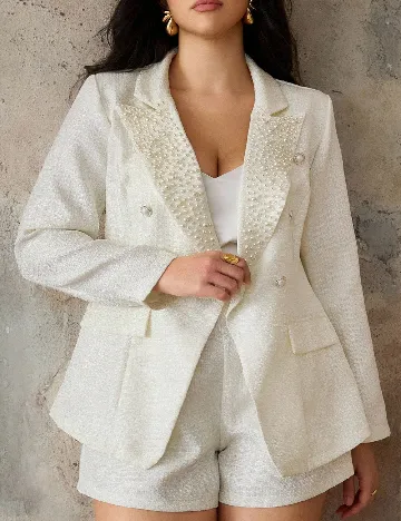 Compleu SHEIN CURVE, ecru