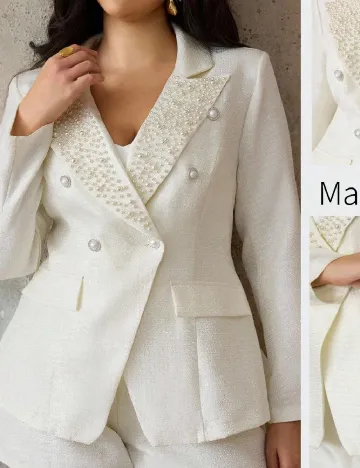 Compleu SHEIN CURVE, ecru