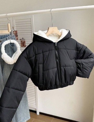 Geaca Shein Kids, negru